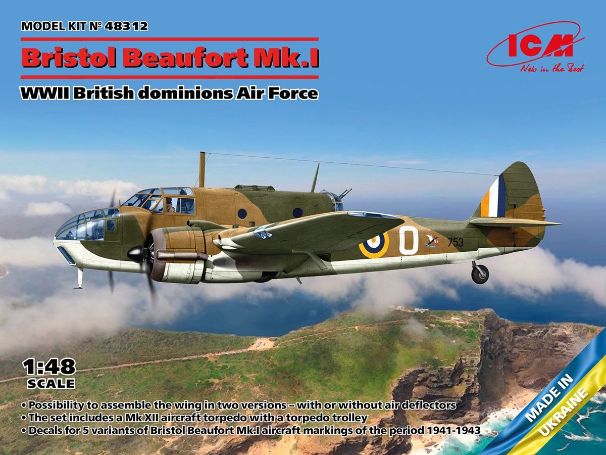 Bristol Beaufort Mk.I WWII British dominions Air Force