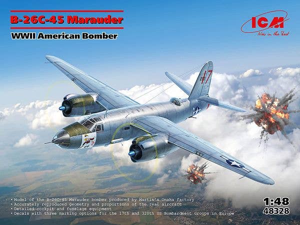 B-26C-45 Marauder WWII American bomber