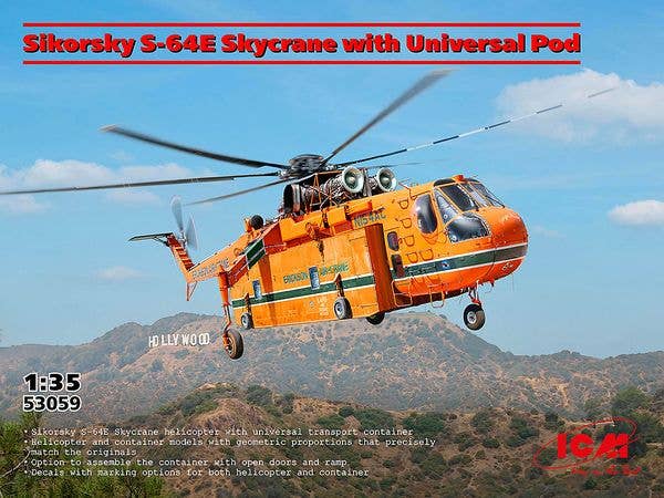 Sikorsky S-64E Skycrane with Universal Pod