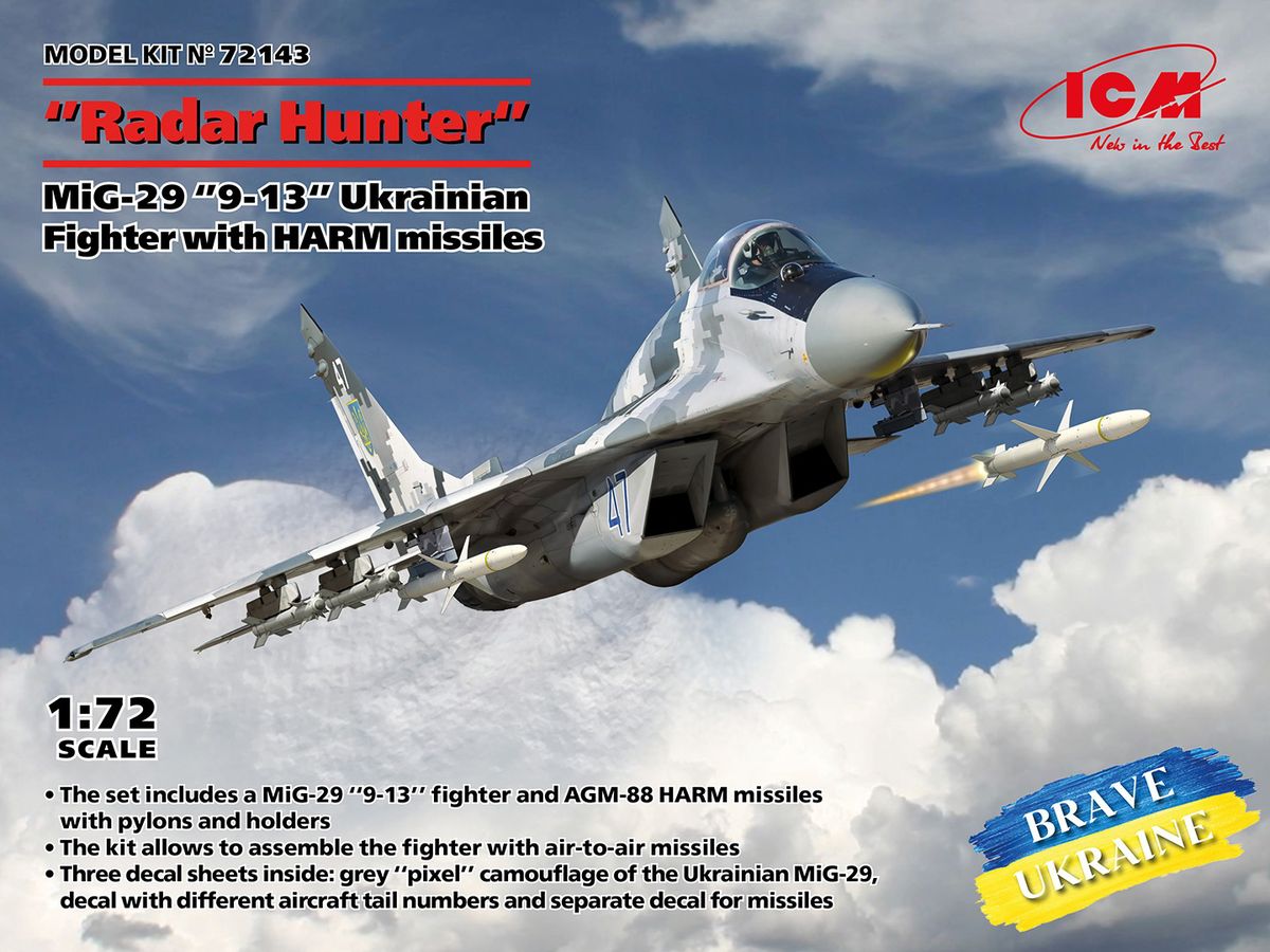 Ukrainian Air Force MiG MiG-29 Radar Hunter w/ HARM Missile