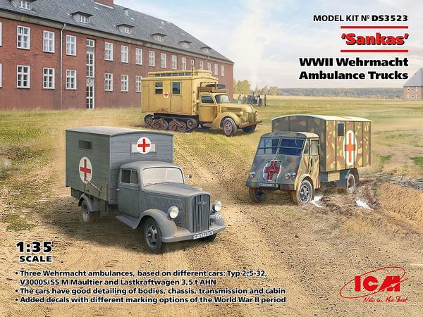 Sankas WWII Wehrmacht Ambulance Trucks