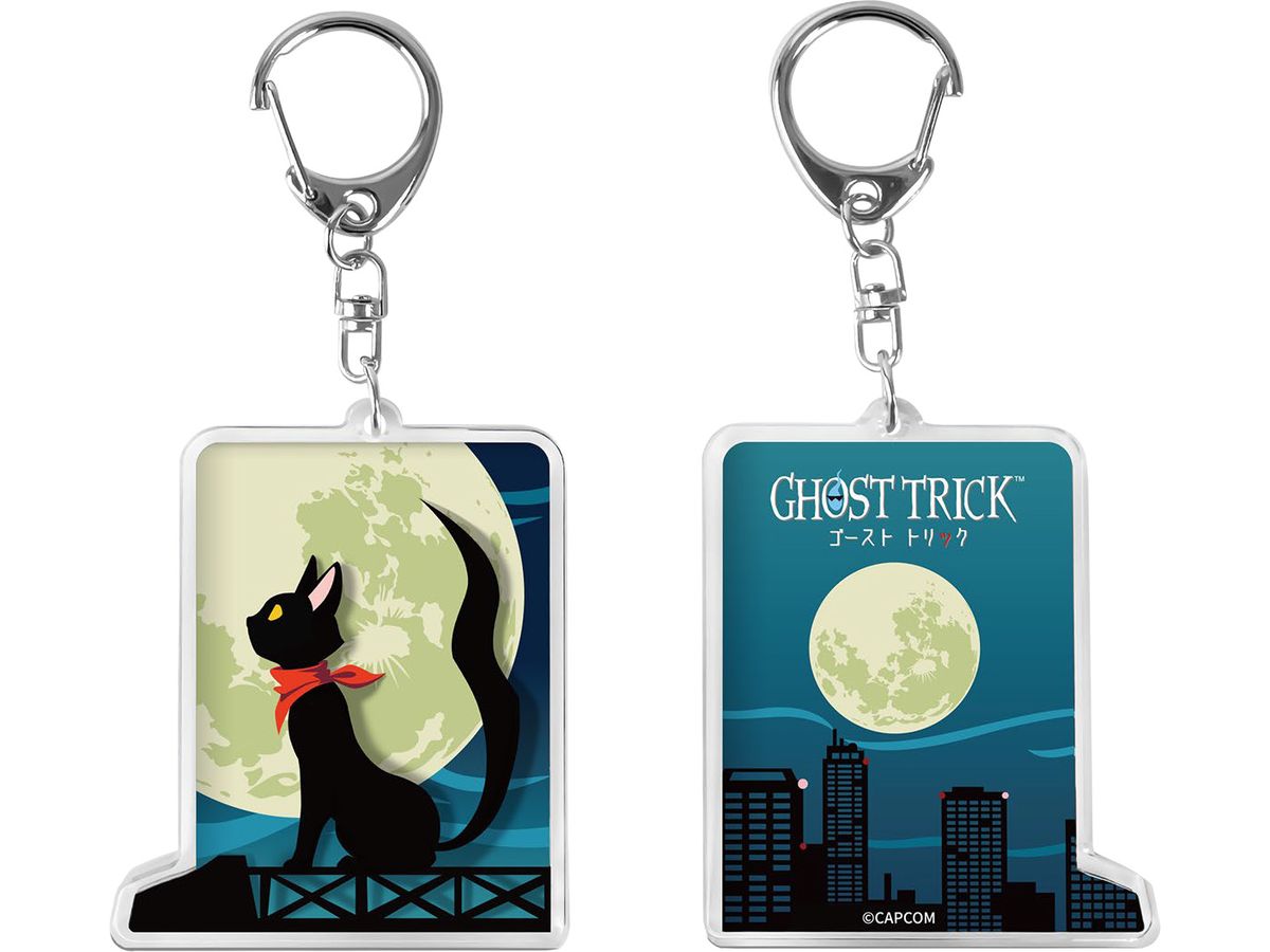 Ghost Trick: Acrylic Keychain (Black Cat)