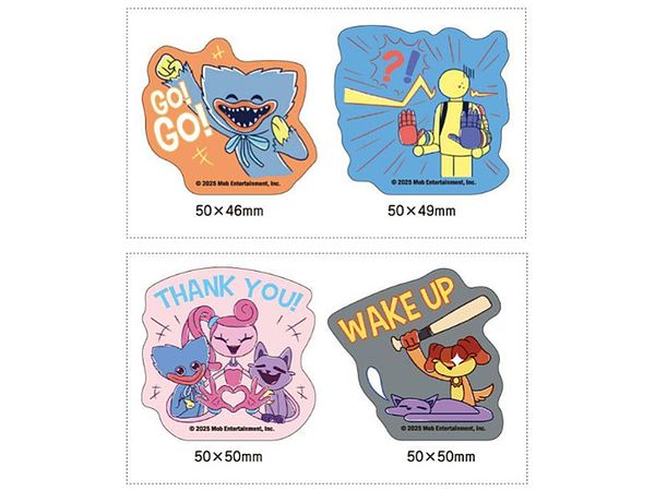 Poppy Playtime: Trading Die-Cut Stickers (Stamp Pattern) 1Box 8Pcs