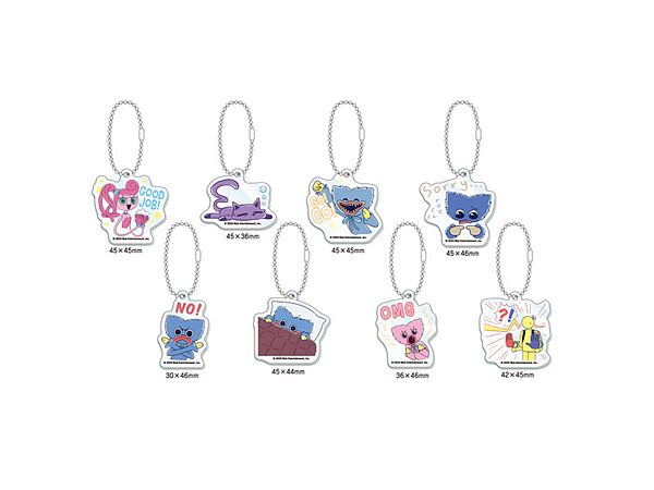 Poppy Playtime: Trading Acrylic Key Chain Vol.1 (Stamp Pattern) 1Box 8Pcs