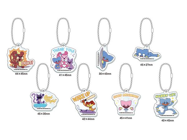 Poppy Playtime: Trading Acrylic Key Chain Vol.2 (Stamp Pattern) 1Box 8Pcs