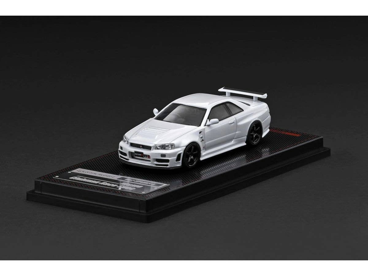 Nissan Skyline GT-R (BNR34) NISMO customized White (1/64 Scale)