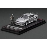 Nismo R33 GT-R 400R Silver With Mr.Matsuda (With Metal Figure