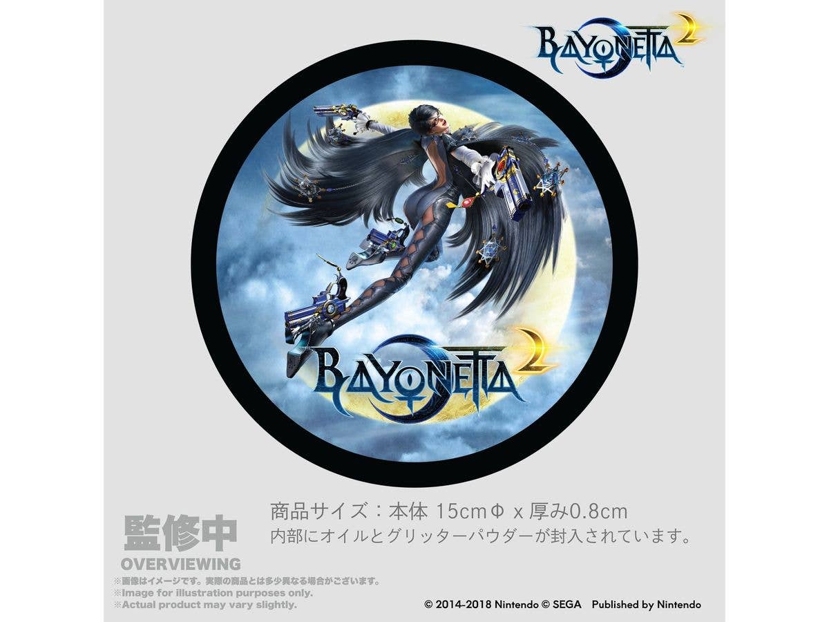 Bayonetta2 Glitter Coaster BAYONETTA 2 Package Art