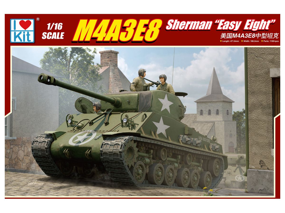 M4A3E8 Medium Tank WWII w/T66 Tracks
