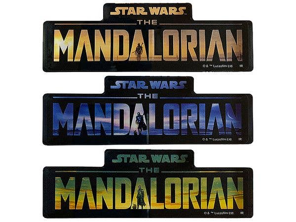Star Wars The Mandalorian / Logo Acrylic Block Season 1-3 Set of 3