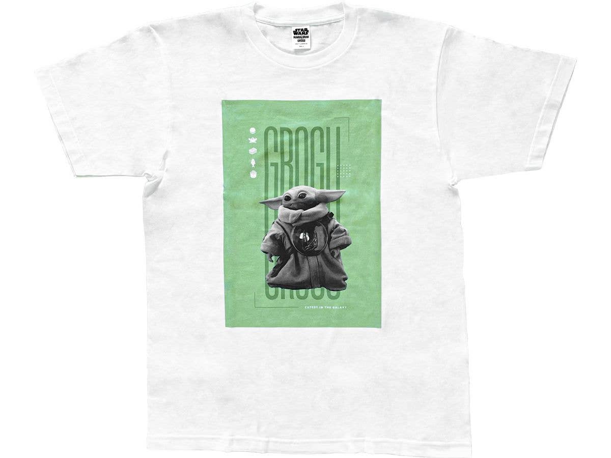 Star Wars Mandalorian and Glogoo / T-shirt White Size L