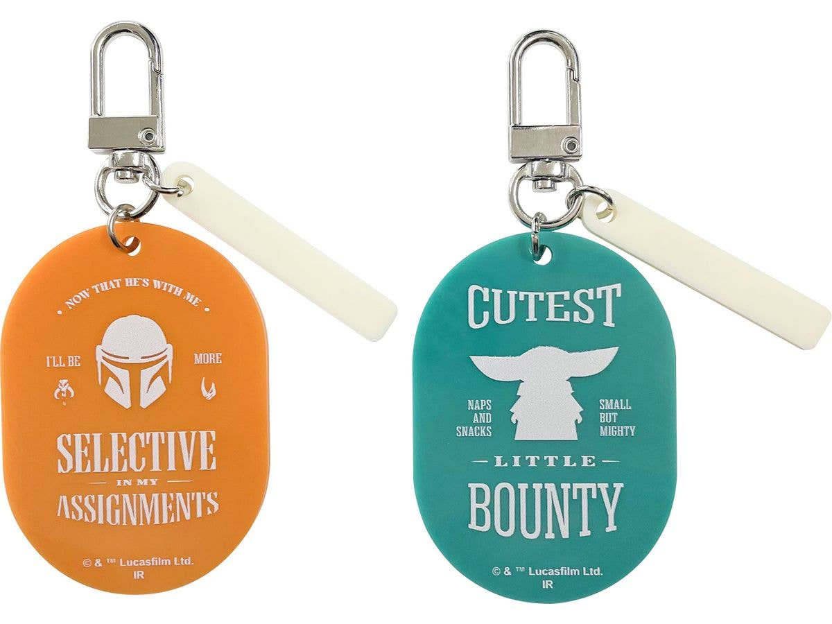 Star Wars Mandalorian and Glogoo / Acrylic Keychain Set