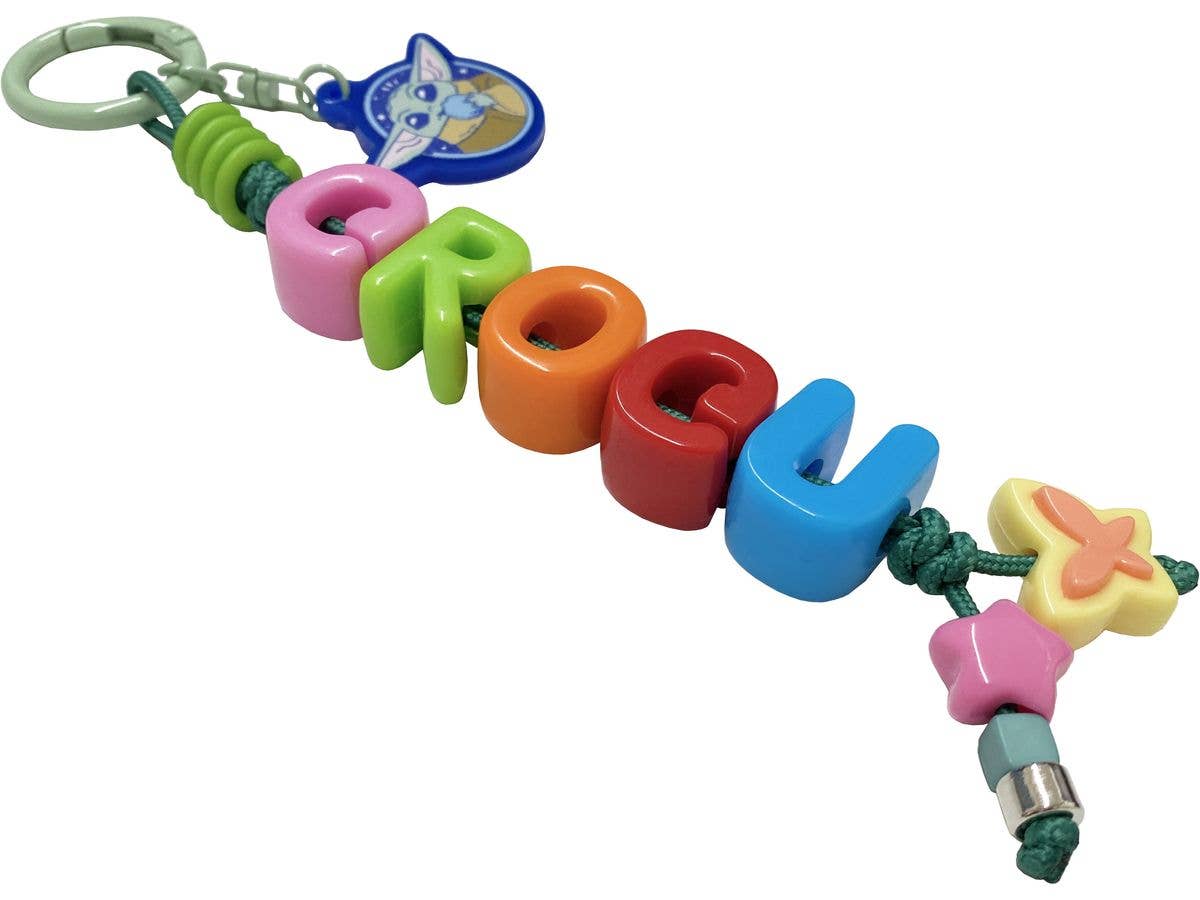 Grogu / Grogu Name Bead Keychain