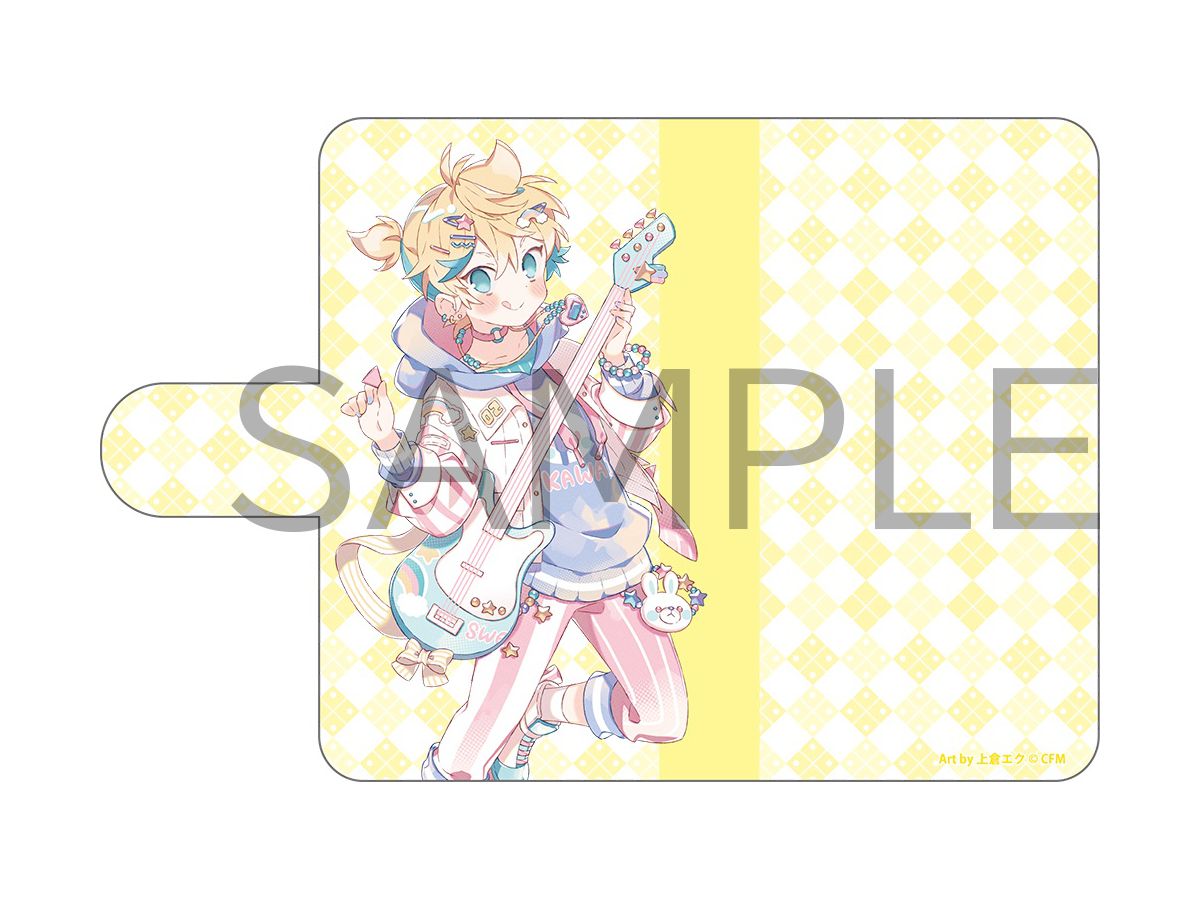 HATSUNE MIKU Digital Stars 2021 Animax Cafe+ Notebook Type General-Purpose Smartphone Case Kagamine Len
