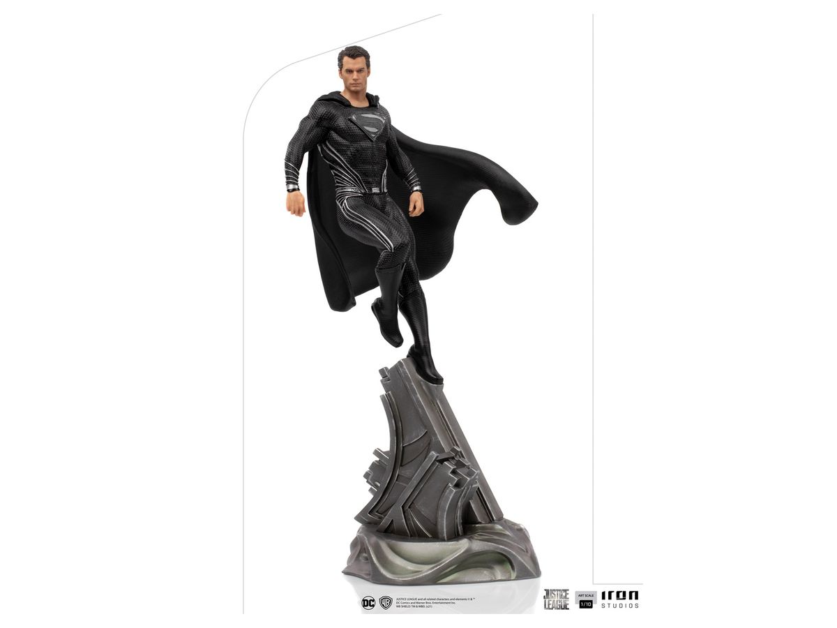 DC - Iron Studios Statue: Art Scale - Superman (Black Suit) (Zack Snyder's Justice League)