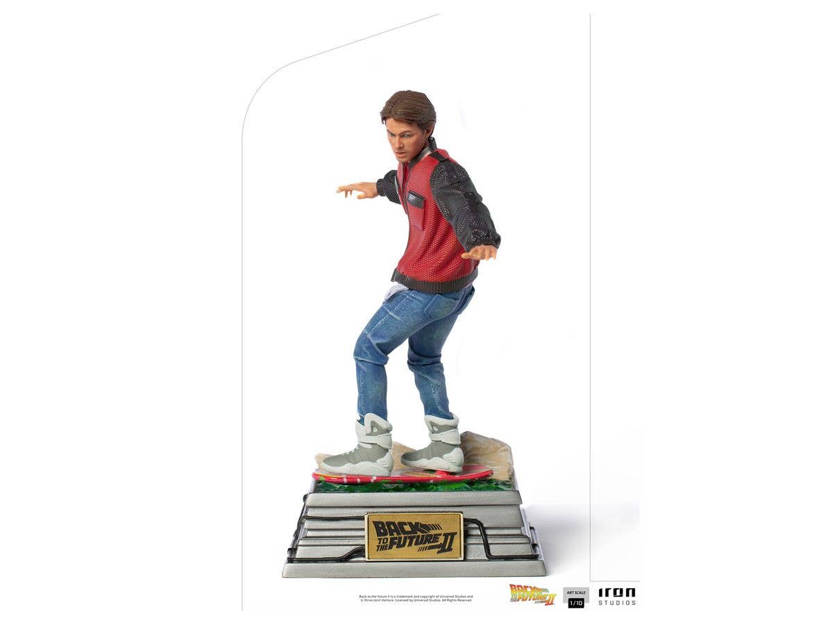 Back To The Future Part II - Iron Studios Scale Statue: Art Scale - Marty McFly on Hoverboard
