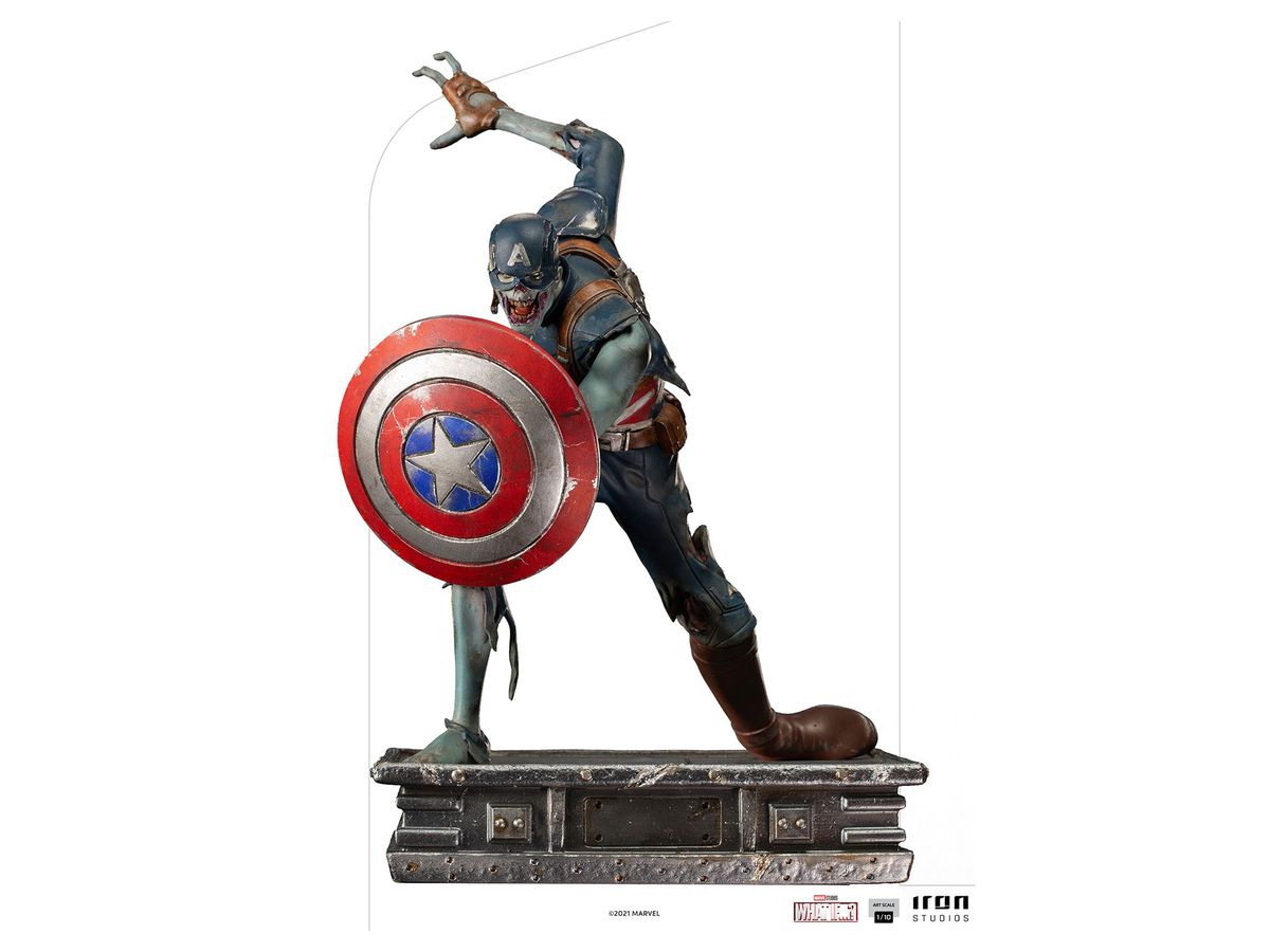 Marvel - Iron Studios Scale Statue: Art Scale - Zombie Captain America [Animated / What If...?]