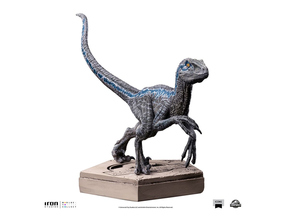 Jurassic World - Iron Studios Statue: Icons - Velociraptor Blue