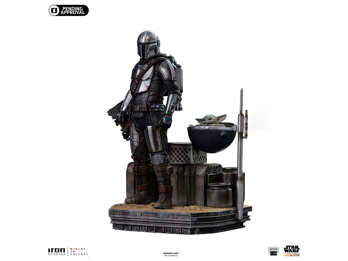 Star Wars: The Mandalorian - Iron Studios Scale Statue: Art Scale - Din Djarin & Din Grogu