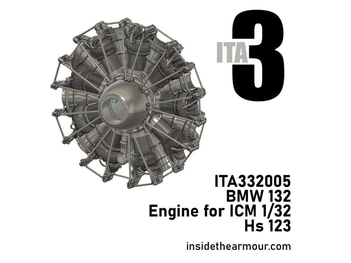 BMW 132 Engine for ICM Hs123 kits