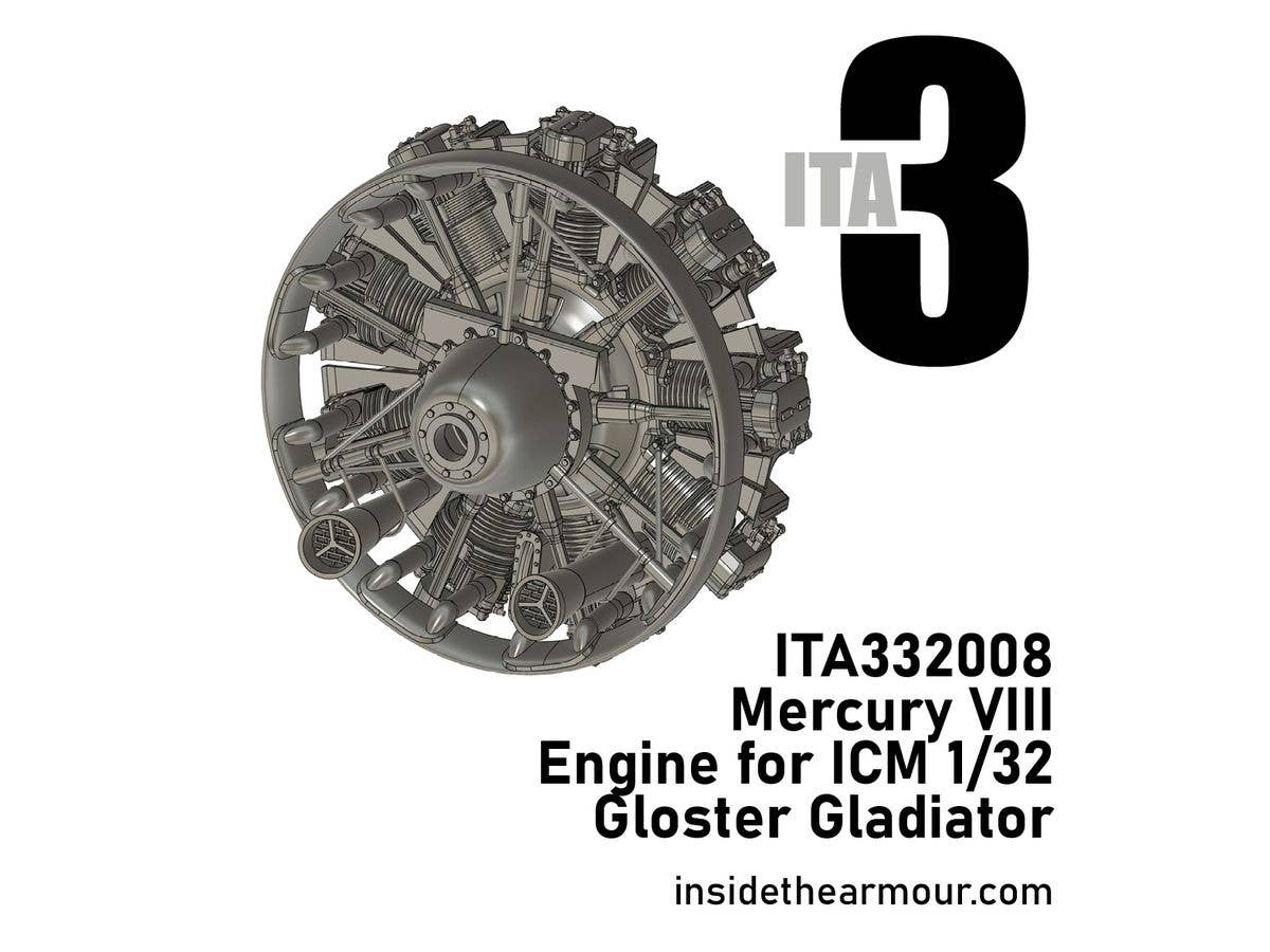 Mercury VIII Engine for ICM Gloster Gladiator