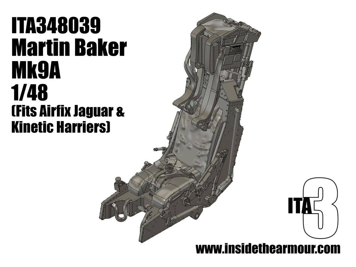 Martin Baker Mk9A seat for Airfix Jaguar (post 1980) and Harrier Kits