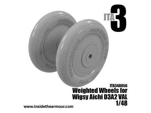 Weighted Main Wheels for Wingsy Aichi D3A2 Val