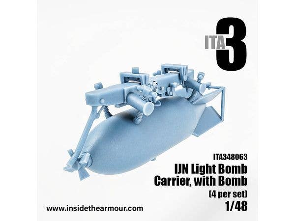 IJN Light Bomb racks With attached bombs (x4) suitable for all D3A1, D3A2 Vals and A6m Zero Kits