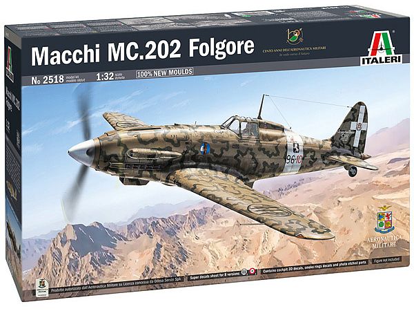 WW.II Italian Air Force Macchi MC.202 Folgore (Japanese Bilingual Supplementary Manual Included)