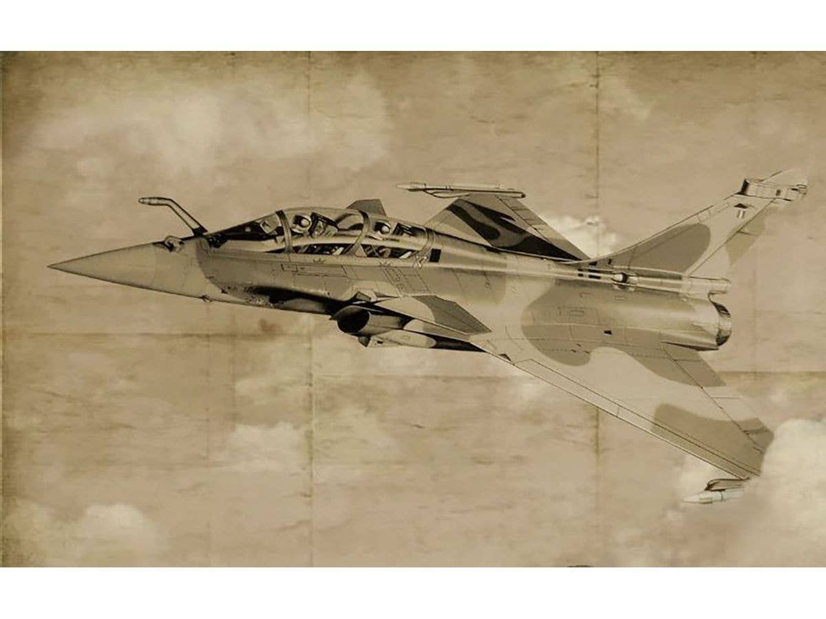 French Air Force fighter Rafale B two-seater