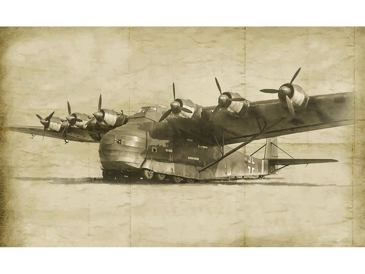 WWII German Messerschmitt Me323 Gigant Large Military Transport Aircraft