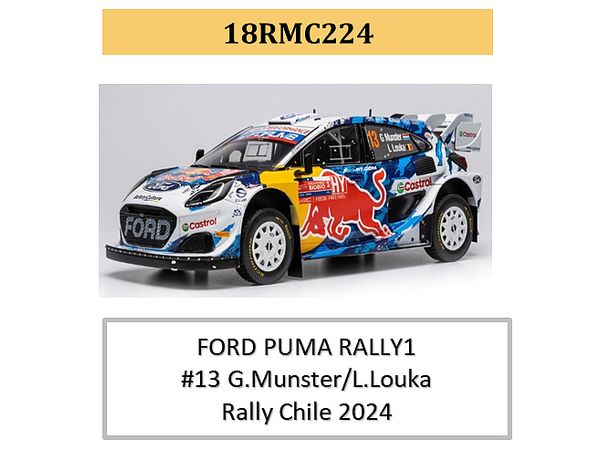 Ford Puma Rally 1 2024 Rally Chile #13 Gregoire Munster / Luis Louka