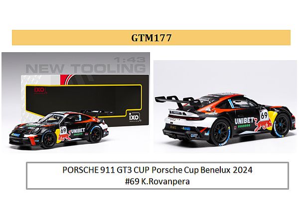 Porsche 911 Gt3 Cup 2024 Porsche Carrera Cup Benelux #69 Kalle Rovanpera