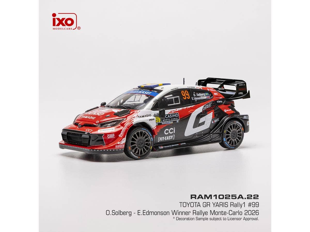 Toyota GR Yaris Rally1 2026 Rally Monte Carlo Winner #99 O. Solberg/E. Edmondson