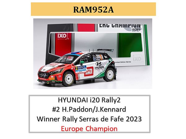 Hyundai I20 Rally Rally 2 2023 Rally Serras De Fafe Winner #2 Hayden Paddon / John Kennard (European Champion)