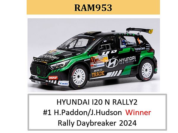 Hyundai I20 Rally Rally 2 2024 Daybreaker Rally Winner #1 Hayden Paddon / Jared Hudson
