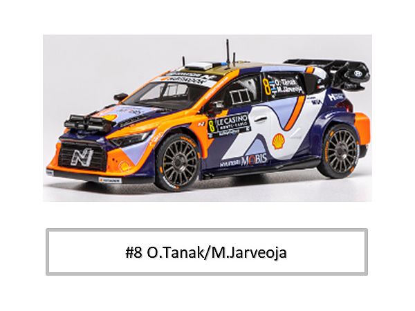 Hyundai I20 N Rally 1 2025 Monte Carlo Rally #8 O.Tanak/M.Jarveoja