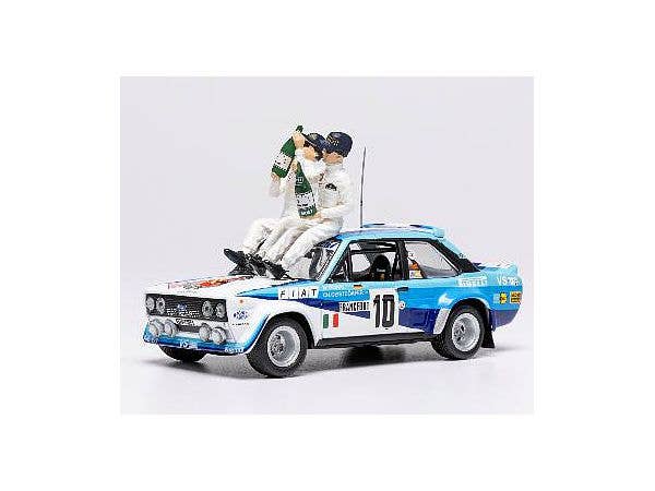 Fiat 131 Abarth 1980 Monte Carlo Rally Winner #10 W. Rohrl/C. Geistdorfer (with figure)