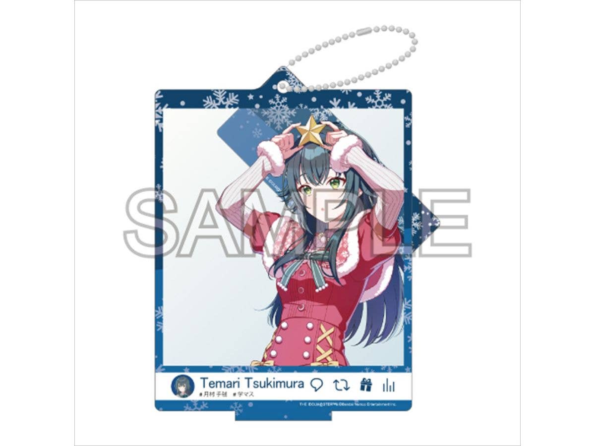Gakuen Idolmaster: Selfie-Style Acrylic Stand Luna Say Maybe 24 Christmas Tsukimura Temari Ver.