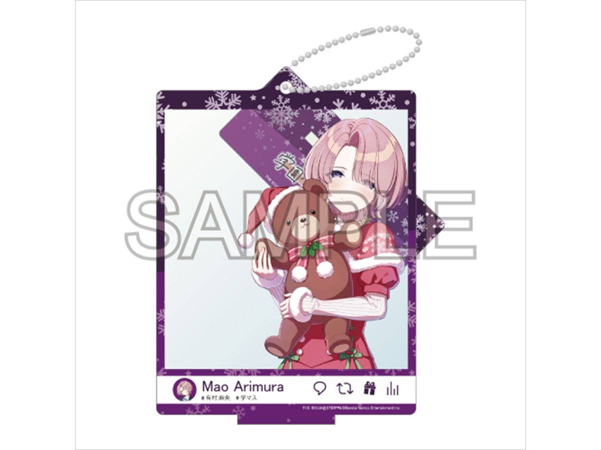 Gakuen Idolmaster: Selfie-Style Acrylic Stand Fluorite 24 Christmas Arimura Mao Ver.