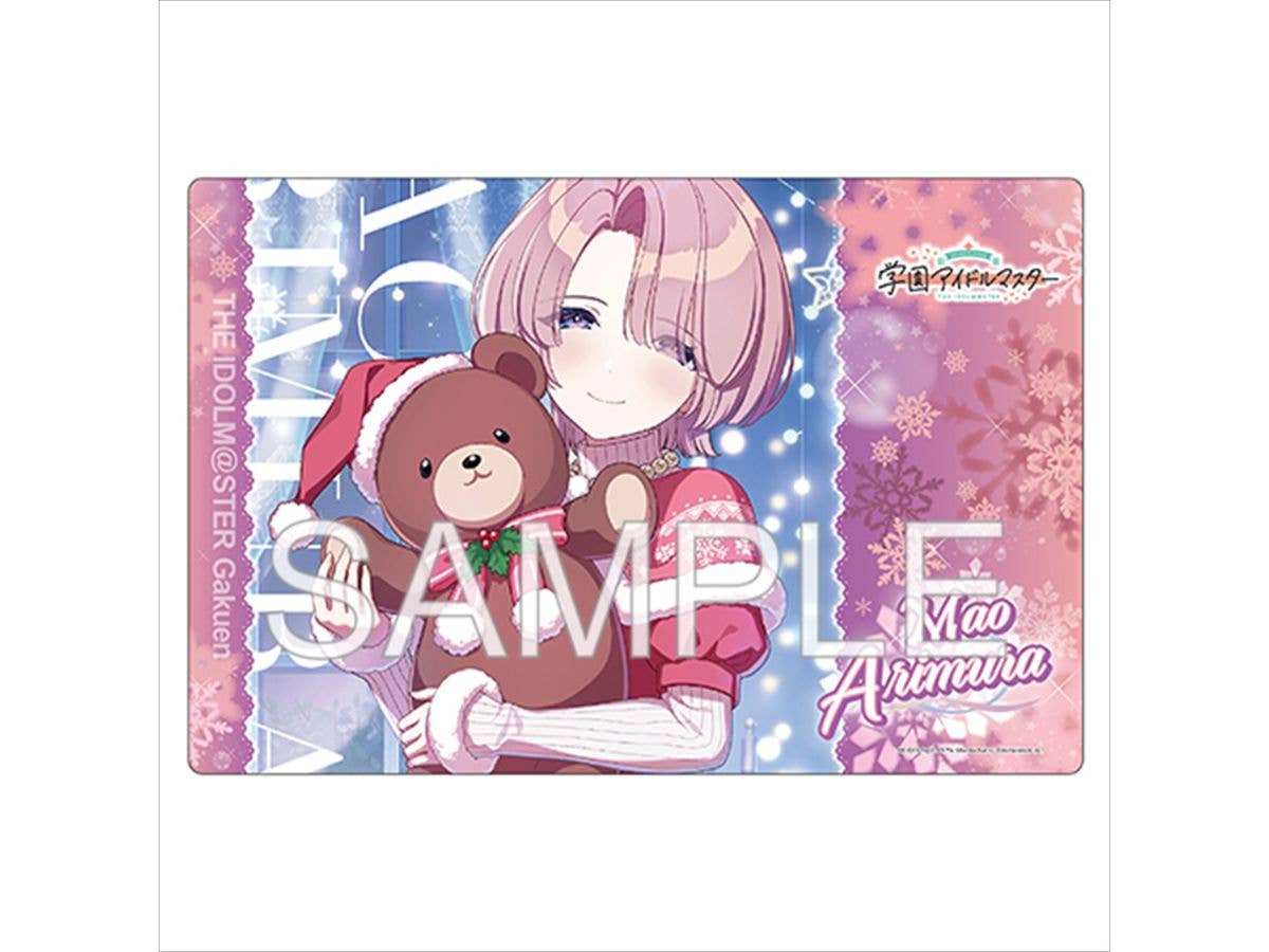 Gakuen Idolmaster: Gaming Mouse Pad Fluorite 24 Christmas Arimura Mao Ver.
