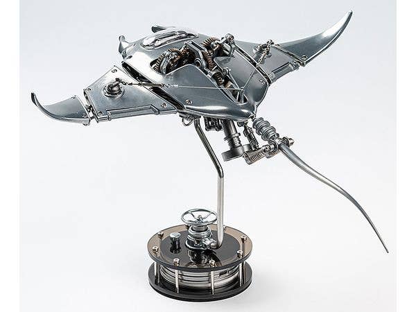 Gokukikaishin Keikaku Mecha Manta Mechanical 3D Metal Puzzle (Pre-Assembled) Primary Colors