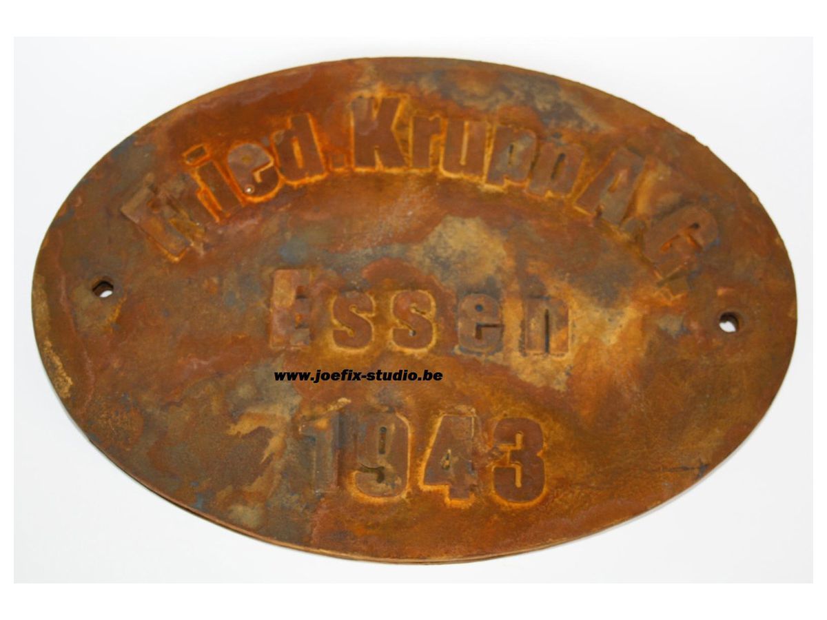 Round Factory Name Plate