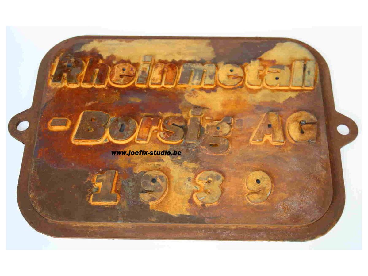 Square Factory Name Plate