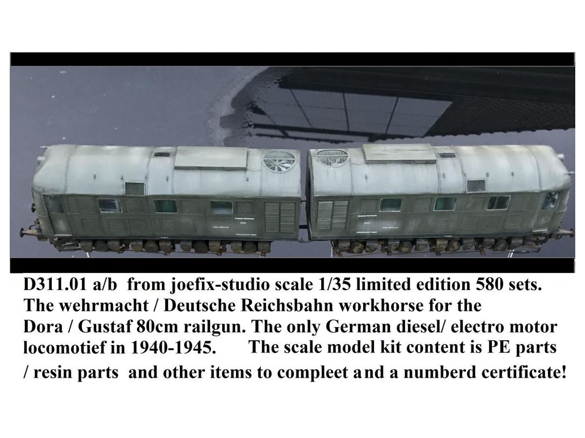 WWII Wehrmacht Diesel Locomotive D311.01a/b