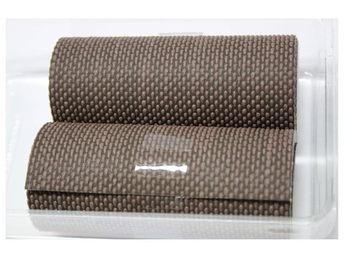 Exterior Wall / Stone Pavement Roll Sheet For Paving Stones Brown (2 Pieces) 1/35 --1/60 Scale Compatible