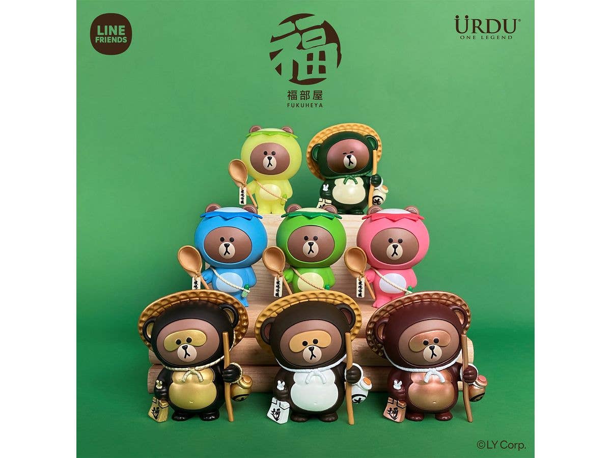 LINE FRIENDS MEETS URDU FUKUHEYA Good Luck Brouny Series 2 1Box 6pcs