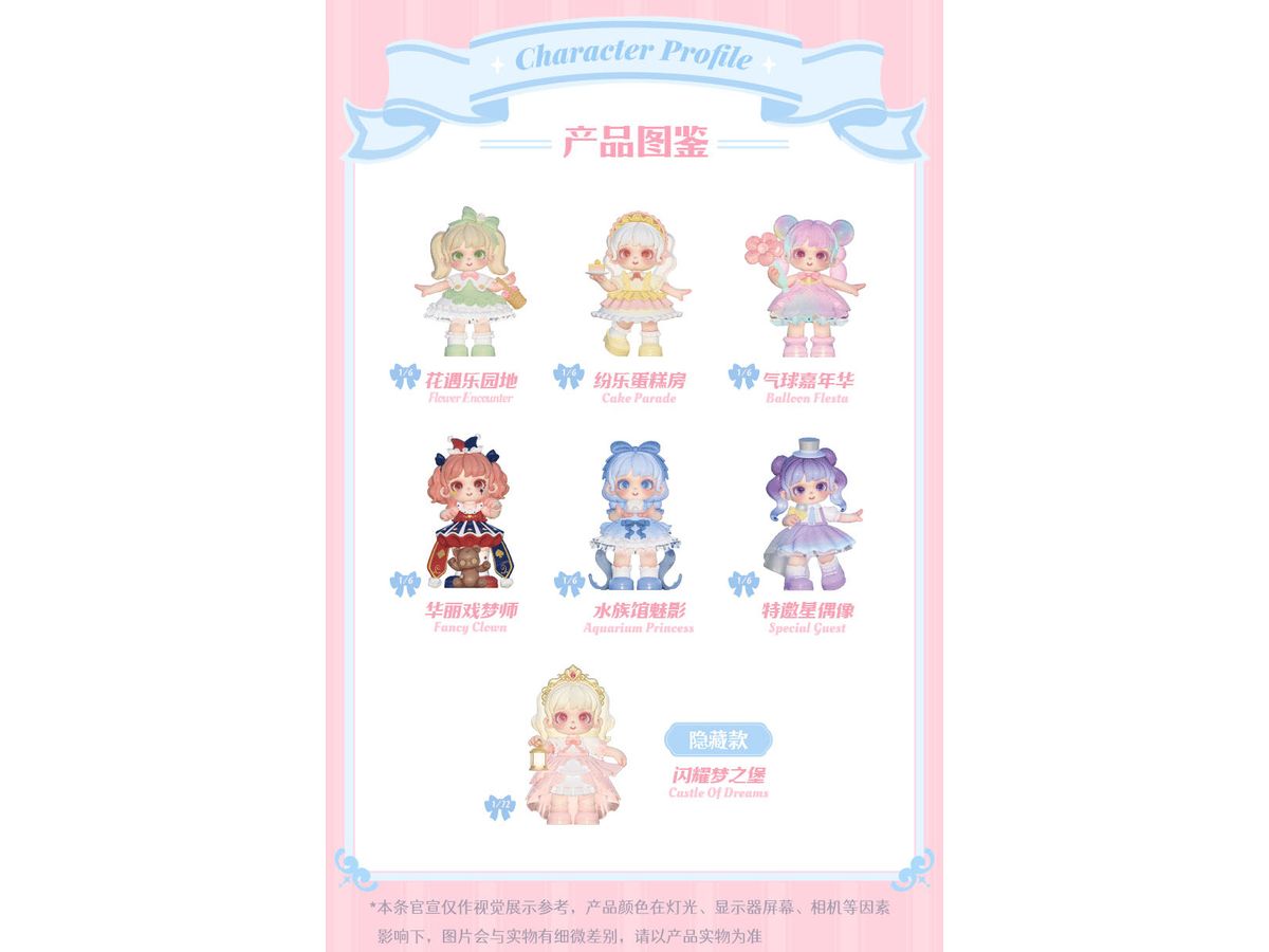 Miana Meet In Wonderland Trading Figure 1Box 6pcs