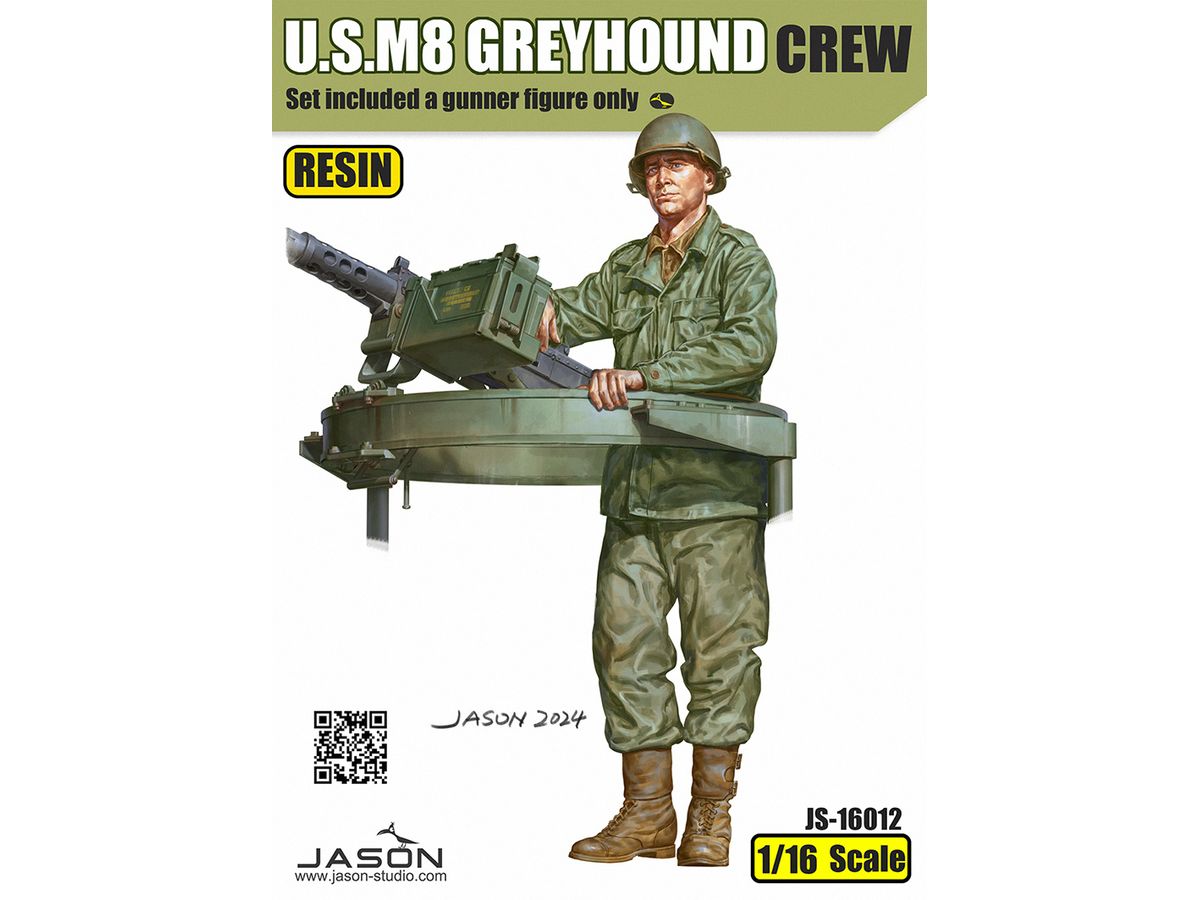 U.S.M8 Greyhound gunner figure