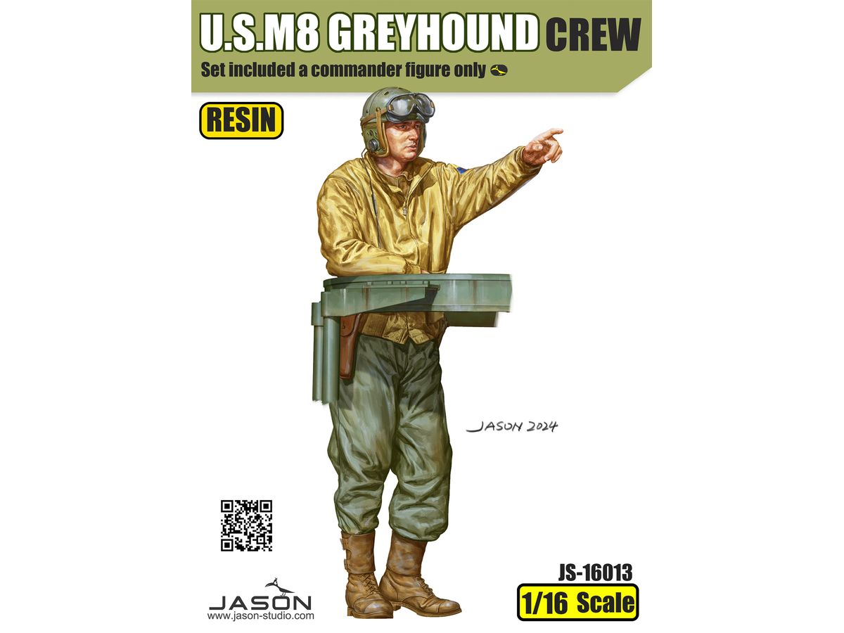 U.S.M8 Greyhound commander figure